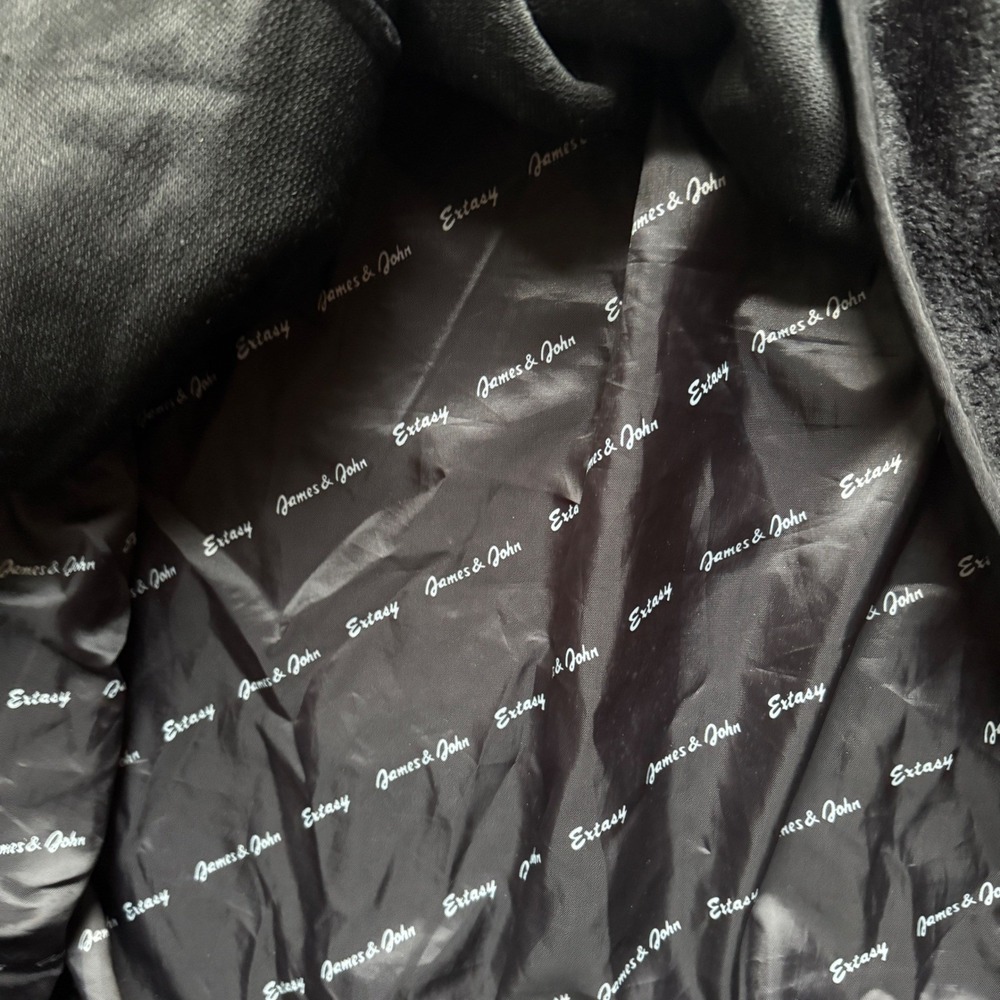 Extasy James & John Leather Bomber Jacket 4XL Tiger‎ Eagle Embroidered RARE Vtg - Picture 14 of 16